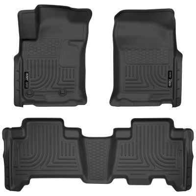 Husky Liners Weatherbeater Floor Mats 2010 - 2012 Toyota 4Runner 2010 - 2013 Lexus GX460 Front 2nd Row 3-pc Black