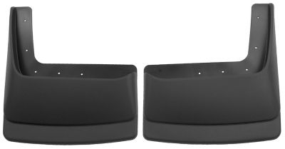 Husky Liners Custom Mud Guards 1999 - 2010 Ford F-350 F-450 with Dual Rear Wheels Dually Rear Mud Guards 2-pc Black