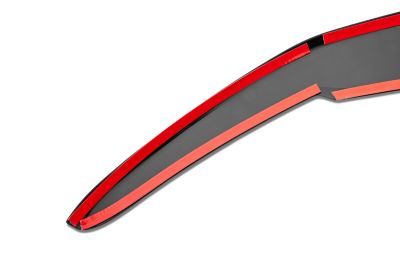 Image showing  Aeroskin Hood Protector 2024 - 2025 Chevy Trax Low Profile Deflector / Bug Shield - 1 pc. Chrome