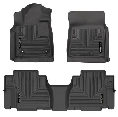 Husky Liners Weatherbeater Floor Mats 2012 - 2022 Toyota Sequoia Front 2nd Row 3-pc Black