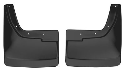 Husky Liners Custom Mud Guards 1994 - 2002 Dodge Ram 3500 with Dual Rear Wheels Dually Dually Rear Mud Guards 2-pc Black