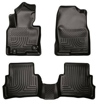 Image showing  Weatherbeater Floor Mats 2013 - 2016 Mazda CX-5 Front 2nd Row 3-pc Black