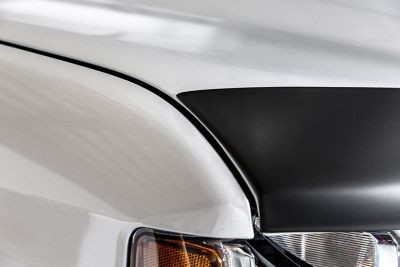 Image showing  Aeroskin Hood Protector 2005 - 2020 Nissan Frontier Low Profile Deflector / Bug Shield - 1 pc. Matte Black