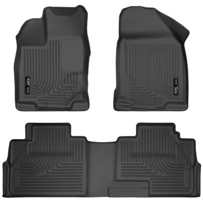 Husky Liners Weatherbeater Floor Mats 2007 - 2014 Ford Edge 2007 - 2015 Lincoln MKX Front 2nd Row 3-pc Black