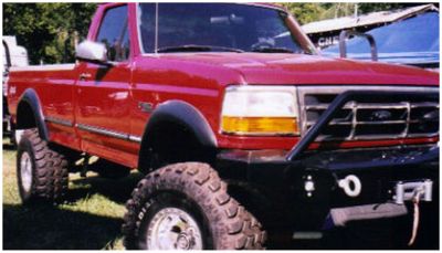 Husky Liners Fender Flares Extend-A-Fender Style 1992 - 1996 Ford F-150 F-250 Bronco 1992 - 1997 Ford F-350 Black
