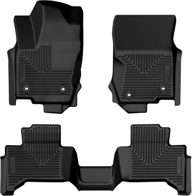 Husky Liners Weatherbeater Floor Mats 2024 - 2025 Toyota Land Cruiser 2024 - 2025 Lexus GX550 Front 2nd Row 3-pc Black
