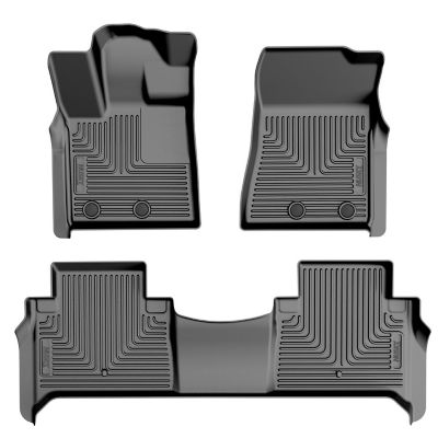 Husky Liners Weatherbeater Floor Mats 2025 Infiniti QX80 2025 Nissan Armada Front 2nd Row 1-pc Black