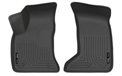 Image showing  Weatherbeater Floor Mats 2011 - 2023 Chrysler 300 2011 - 2023 Dodge Charger AWD Only Front Row 1-pc Black