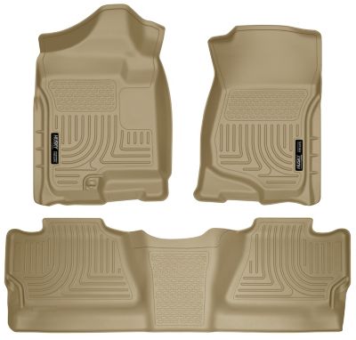 Husky Liners Floor Mats 2007-13 Chevy Silv 1500 GMC Sierra 1500 2007-2014 Silv/Sierra 2500/3500 CREW CAB Footwell Coverage
