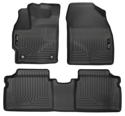 Husky Liners Weatherbeater Floor Mats 2015 Toyota Prius Front 2nd Row 3-pc Black