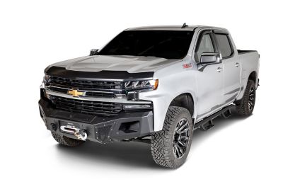 Image showing 2 th Husky Liners Hood Protector 2019 - 2025 Chevy Silverado 1500 Low Profile Deflector / Bug Shield