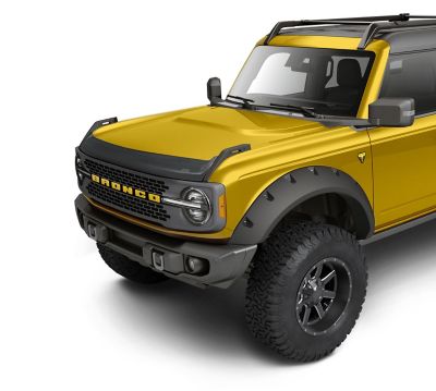 Image showing  Hood Protector 2021 - 2025 Ford Bronco 2 4 Door Excludes Raptor Models Low Profile Deflector / Bug Shield