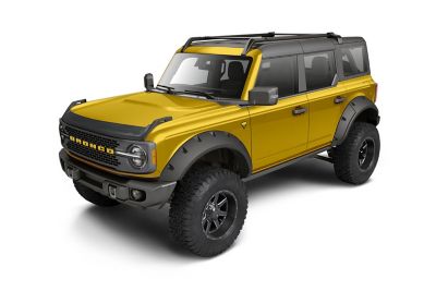 Image showing  Hood Protector 2021 - 2025 Ford Bronco 2 4 Door Excludes Raptor Models Low Profile Deflector / Bug Shield