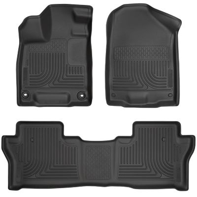 Husky Liners Weatherbeater Floor Mats 2019 - 2025 Honda Passport Front 2nd Row 3-pc Black