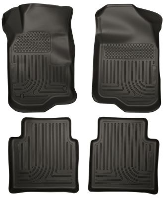 Husky Liners Weatherbeater Floor Mats 2008 - 2012 Chevy Malibu 2007 - 2009 Saturn Aura Front 2nd Row 4-pc Black
