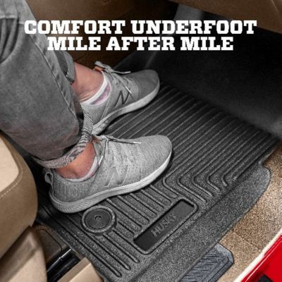 Image showing 6 th Husky Liners Weatherbeater Floor Mats 2024 - 2025 Toyota Tacoma DOUBLE ACCESS CAB ONLY with Manual Trans