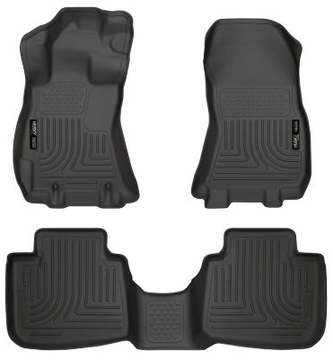 Husky Liners Weatherbeater Floor Mats 2013 - 2014 Subaru Legacy Subaru Outback Front 2nd Row 3-pc Black