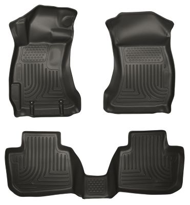 Husky Liners Weatherbeater Floor Mats 2010 - 2012 Subaru Legacy Subaru Outback Front 2nd Row 3-pc Black