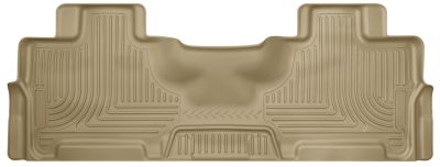 Husky Liners Weatherbeater Floor Mats 2007 - 2017 Ford Expedition Lincoln Navigator 2nd Row 1-pc Tan