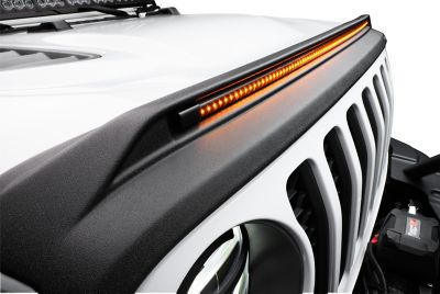 Husky Liners Aeroskin Lightshield PRO 2019 - 2025 GMC Sierra 1500 Low Profile Deflector / Bug Shield 1 pcBlack