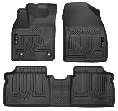 Husky Liners Weatherbeater Floor Mats 2012 - 2015 Toyota Prius Plug - In Front 2nd Row 3-pc Black