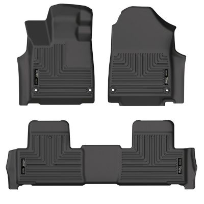 Husky Liners Weatherbeater Floor Mats 2022 - 2025 Acura MDX Front 2nd Row 3-pc Black