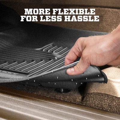 Image showing 5 th Husky Liners Weatherbeater Floor Mats 2022 - 2025 Acura MDX Front 2nd Row 3-pc Black