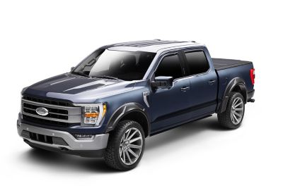 Image showing  Fender Flares DRT Style 2015 - 2017 Ford F-150 Front Rear 4-pc Black