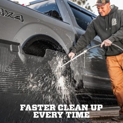 Image showing  Weatherbeater Floor Mats 2024 - 2025 Toyota Tacoma DOUBLE ACCESS CAB ONLY with Auto Trans