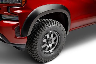 Image showing  Fender Flares Extend-A-Fender Style 2019 - 2025 GMC Sierra 1500 Front Rear 4-pc Black