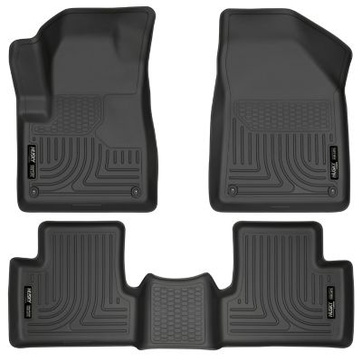 Husky Liners Weatherbeater Floor Mats 2014 - 2015 Jeep Cherokee Front 2nd Row 3-pc Black