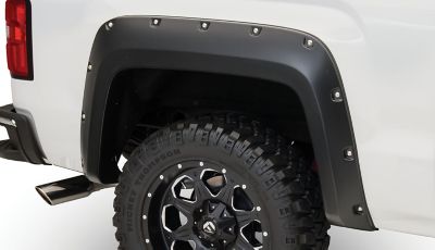 Image showing  Fender Flares Pocket Style 2016-2018 GMC Sierra 1500 2019 Sierra 1500 Limited Factory Mudflaps Must Be Removed