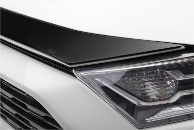 Image showing  Aeroskin Hood Protector 2019 - 2025 Toyota RAV4 Low Profile Deflector / Bug Shield - 1 pc. Smoke