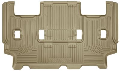 Husky Liners Weatherbeater Floor Mats 2007 - 2017 Ford Expedition Lincoln Navigator 3rd Row 1-pc Tan