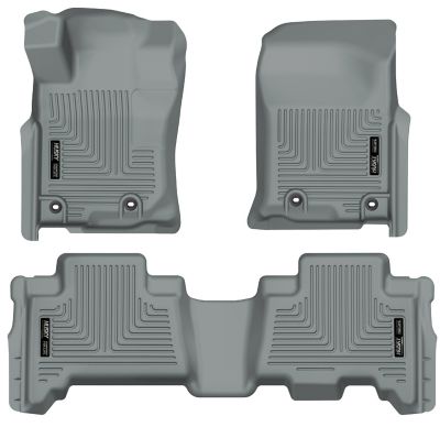 Husky Liners Weatherbeater Floor Mats 2013 - 2024 Toyota 4Runner 2014 - 2024 Lexus GX460 Front 2nd Row 3-pc Grey