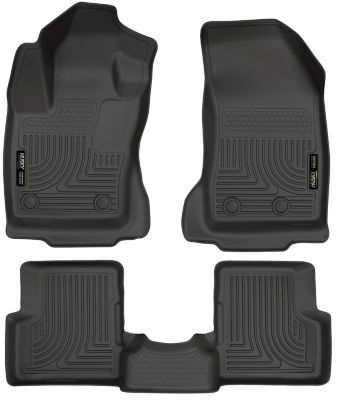 Husky Liners Weatherbeater Floor Mats 2015 - 2021 Jeep Renegade Front 2nd Row 3-pc Black