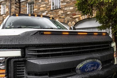 Husky Liners Aeroskin Lightshield PRO 2015 - 2020 Ford F-150 Low Profile Deflector / Bug Shield 1 pcBlack