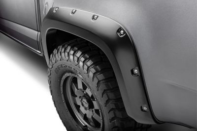 Image showing  Fender Flares Pocket Style 2021 - 22 Chevy Colorado Excludes ZR2 Models Front Rear 4-pc Black