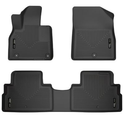 Husky Liners Weatherbeater Floor Mats 2020 - 2025 Hyundai Palisade Front 2nd Row 3-pc Black