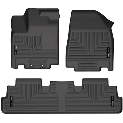 Husky Liners Weatherbeater Floor Mats 2022 - 2025 Nissan Pathfinder Infiniti QX60 Front 2nd Row 3-pc Black