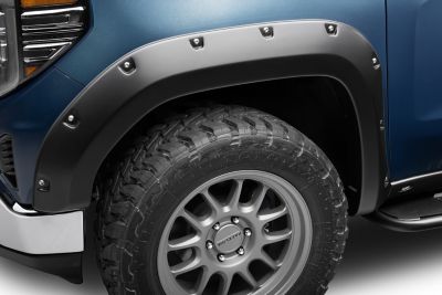 Image showing  Fender Flares Pocket Style 2019 - 2025 GMC Sierra 1500 Front Rear 4-pc Black