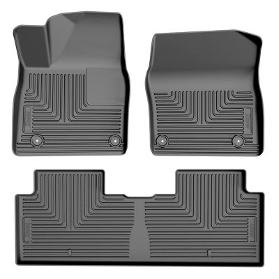 Husky Liners Weatherbeater Floor Mats 2022 - 2025 Kia EV6 Front 2nd Row 3-pc Black
