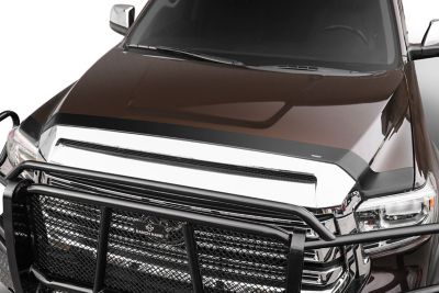 Husky Liners Aeroskin Hood Protector 2014 - 2021 Toyota Tundra Low Profile Deflector / Bug Shield - 1 pc. Smoke
