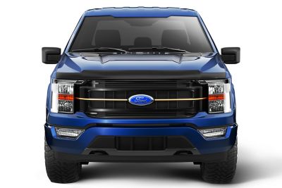 Image showing  Hood Protector 2021 - 2025 Ford F-150 Tremor 2024 - 2025 Ford F-150 Platinum King Ranch - 1 pc. Smoke
