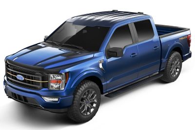 Image showing  Hood Protector 2021 - 2025 Ford F-150 Tremor 2024 - 2025 Ford F-150 Platinum King Ranch - 1 pc. Smoke
