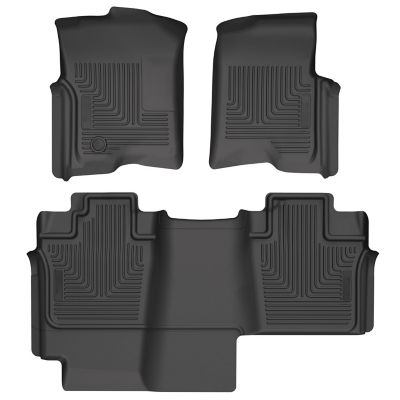 Husky Liners Weatherbeater Floor Mats 2004 - 2008 Ford F-150 SUPERCREW CAB ONLY Front 2nd Row 3-pc Black