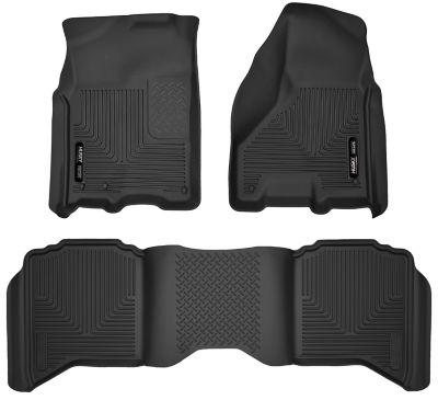 Husky Liners X-act Contour Floor Mats 09-24 Dodge Ram 1500 19-24 Classic Body 10-18 Dodge Ram 2500/3500 CREW CAB with Auto Trans