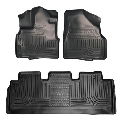 Husky Liners Weatherbeater Floor Mats 2011 - 2017 Honda Odyssey Front 2nd Row - Black 3-pc