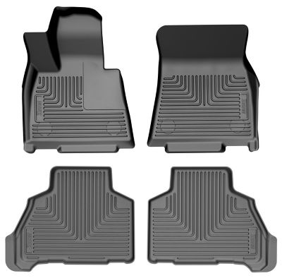 Husky Liners Weatherbeater Floor Mats 2019 - 2025 BMW X7 with 2nd Row Bucket Seats Front Rear 3 pc., Black