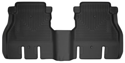 Husky Liners Weatherbeater Floor Mats 2018 - 2025 Jeep Wrangler JK/JL 4-Door Excludes 4XE 2nd Row 1-pc Black